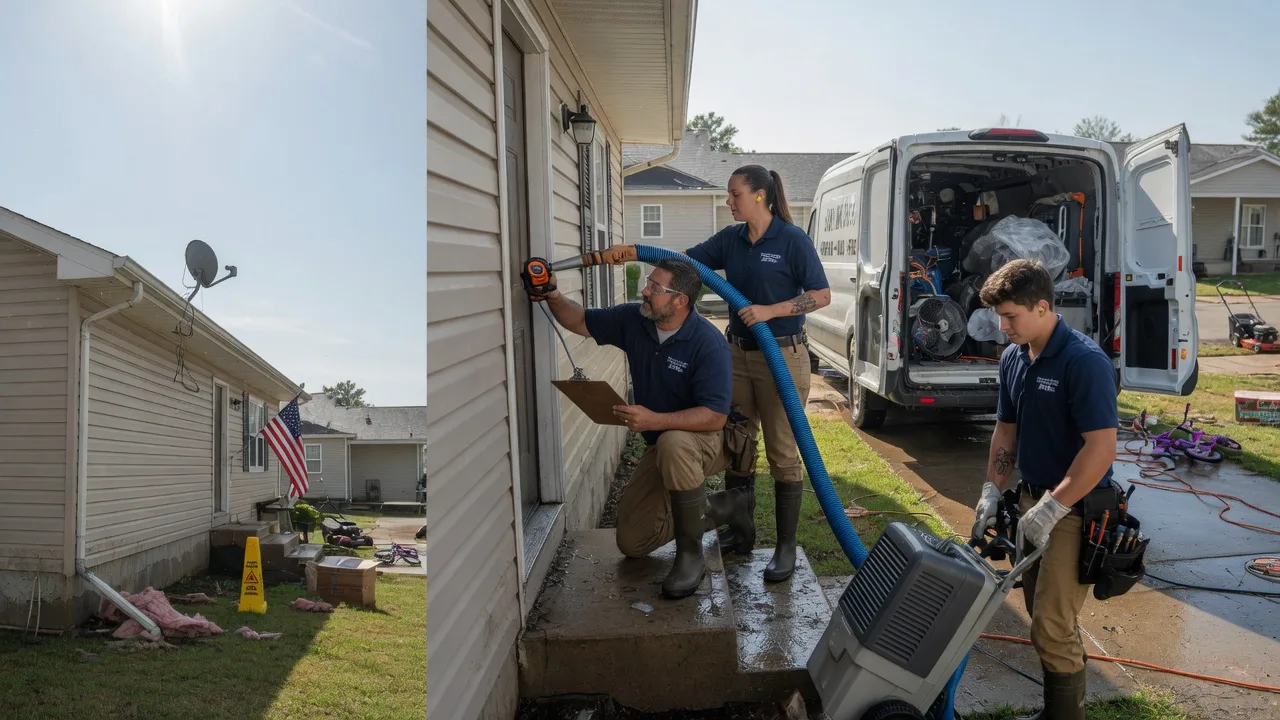Ceiling Water Damage Restoration in Charleston, MO near me
